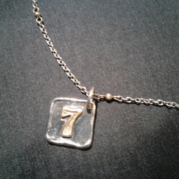 MAKE ME AN OFFER on this Waxing Poetic "7/Seven Heaven" Pendant 18" Chain - Picture 1 of 10